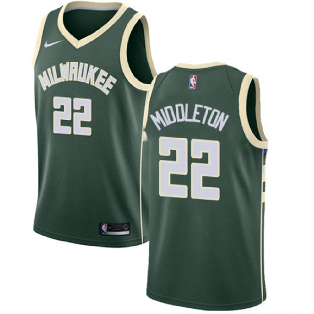 Men's Milwaukee Bucks Khris Middleton Icon Edition Jersey - Green